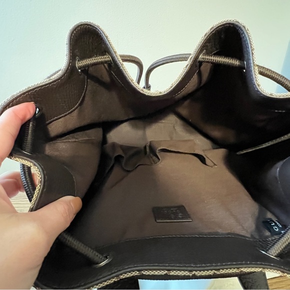 Sold Authentic Gucci Monogram Drawstring Backpack - Picture 10 of 10